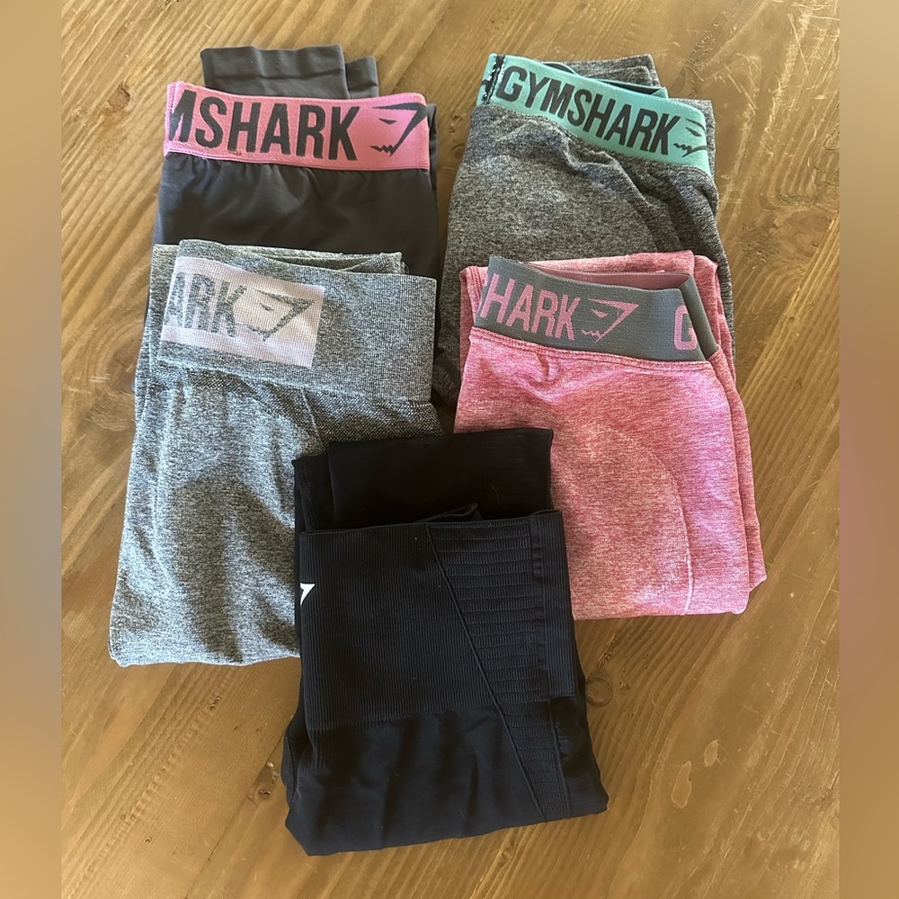 5 pair of gymshark leggings size small